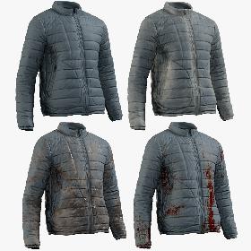 3D model Men's Down Jacket Collection